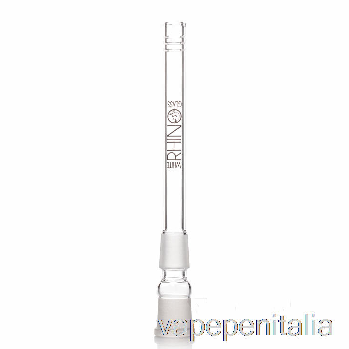 Penna Vape Rinoceronte Bianco 19/19 Downstem In Vetro Da 6 Pollici